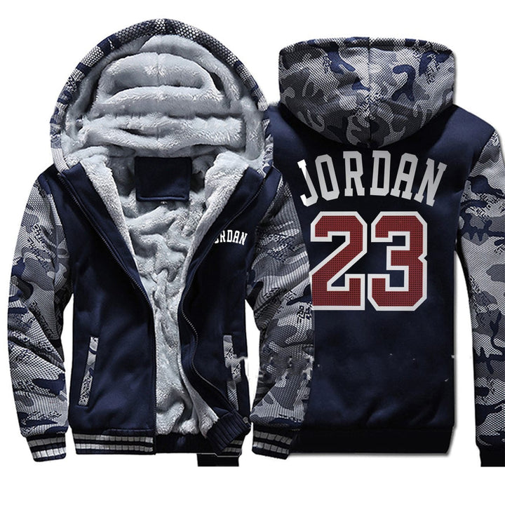 Michael Jordan Zipper Coat Plush Thick Hoodie BENNYS 
