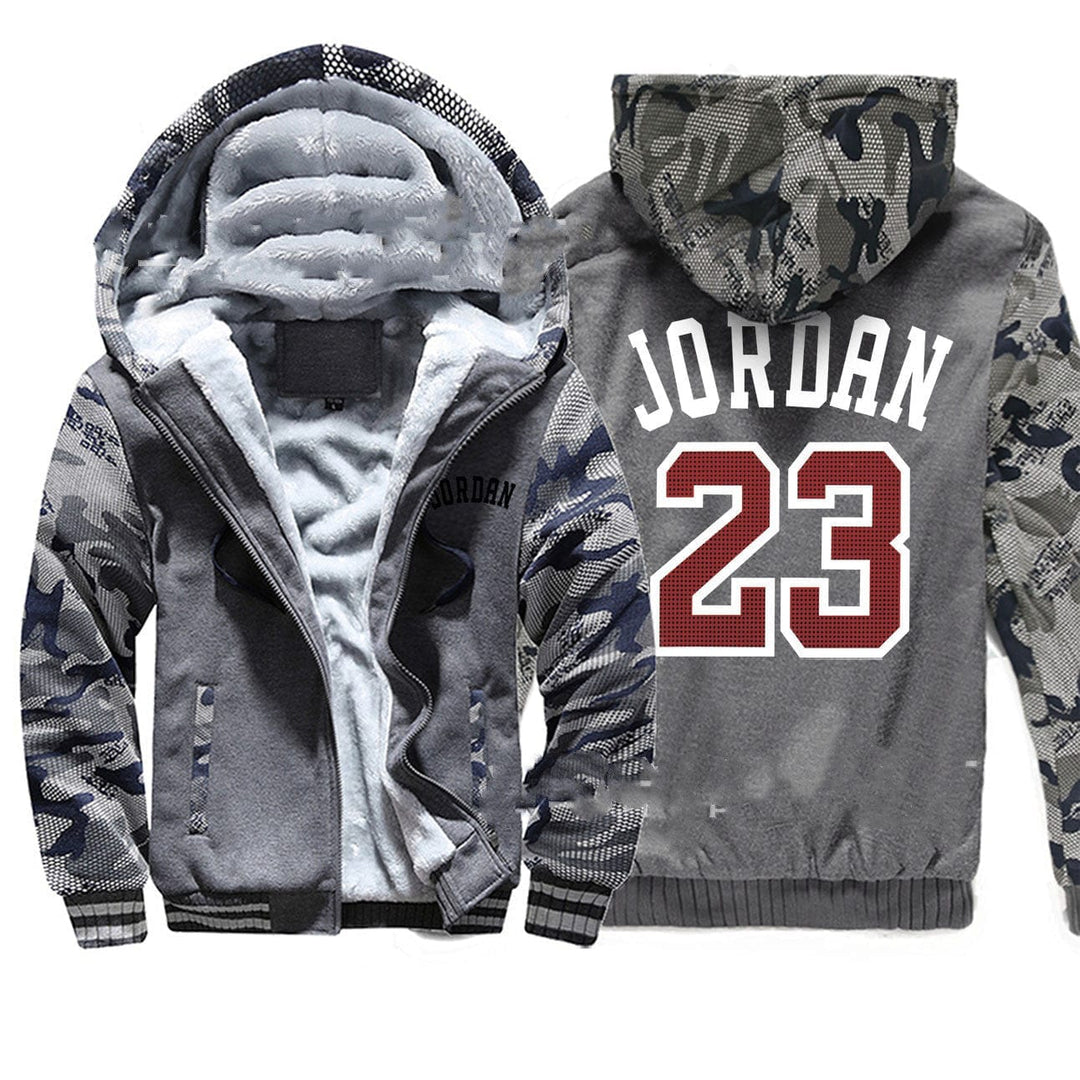 Michael Jordan Zipper Coat Plush Thick Hoodie BENNYS 