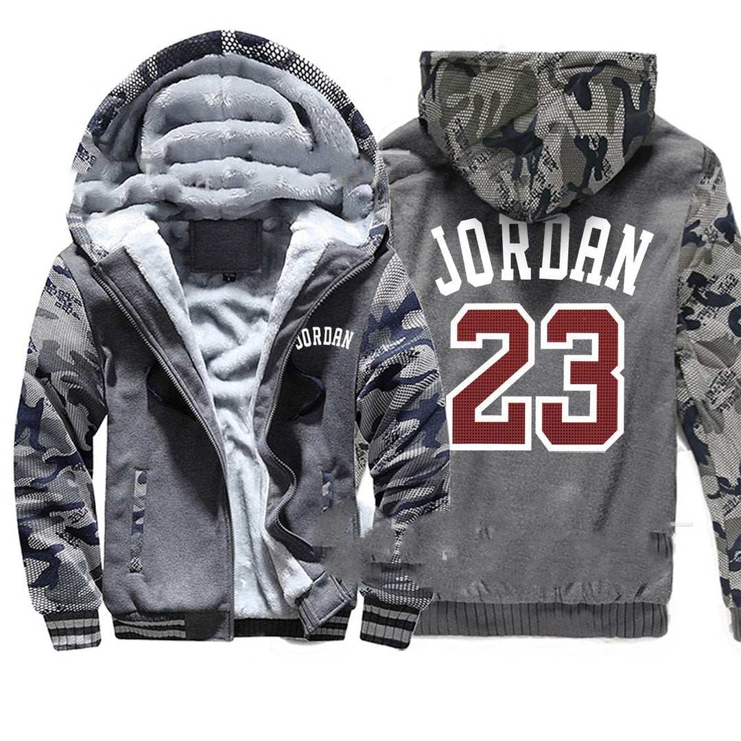 Michael Jordan Zipper Coat Plush Thick Hoodie BENNYS 