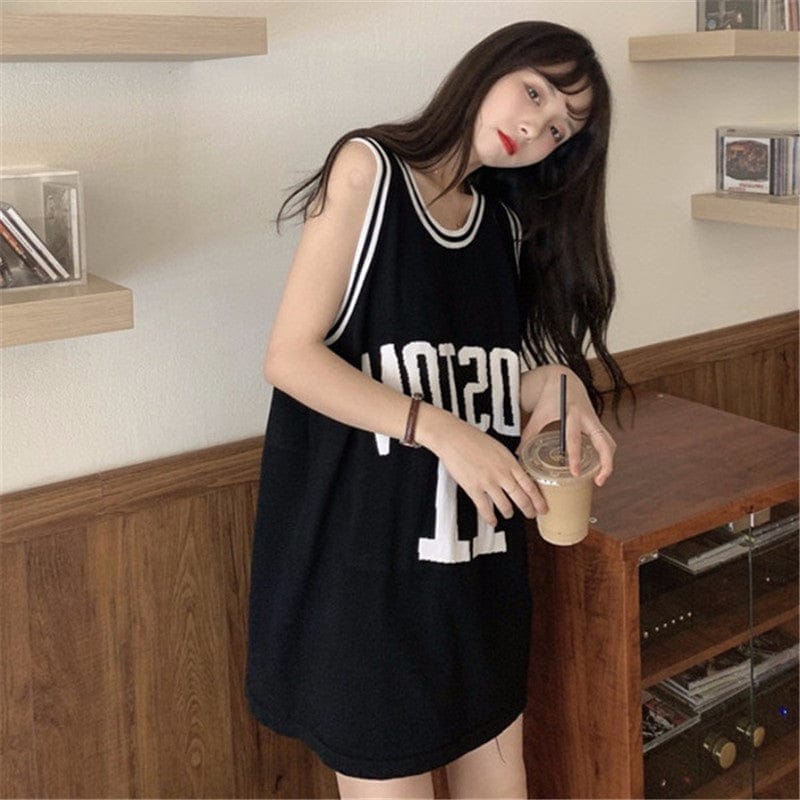 Mid-length Loose Bottoming Shirt, Outer Sleeveless Top BENNYS 