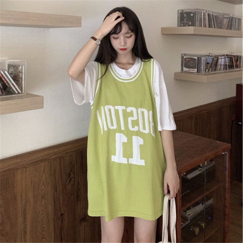 Mid-length Loose Bottoming Shirt, Outer Sleeveless Top BENNYS 