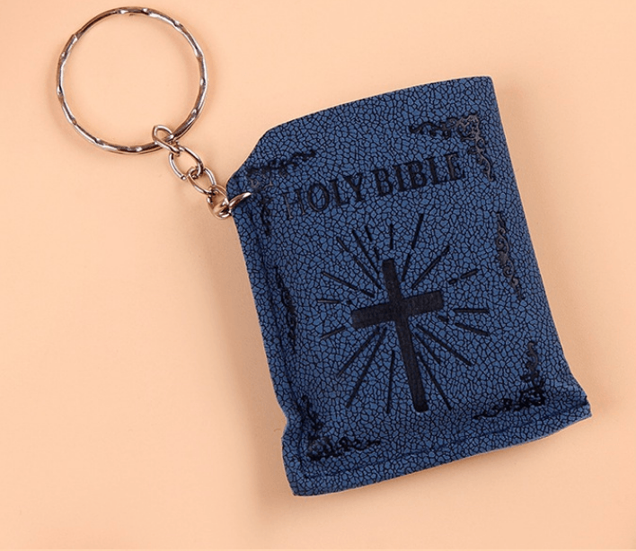 Mini HOLY Bible Keychain Religious Gift Souvenirs Keyring BENNYS 