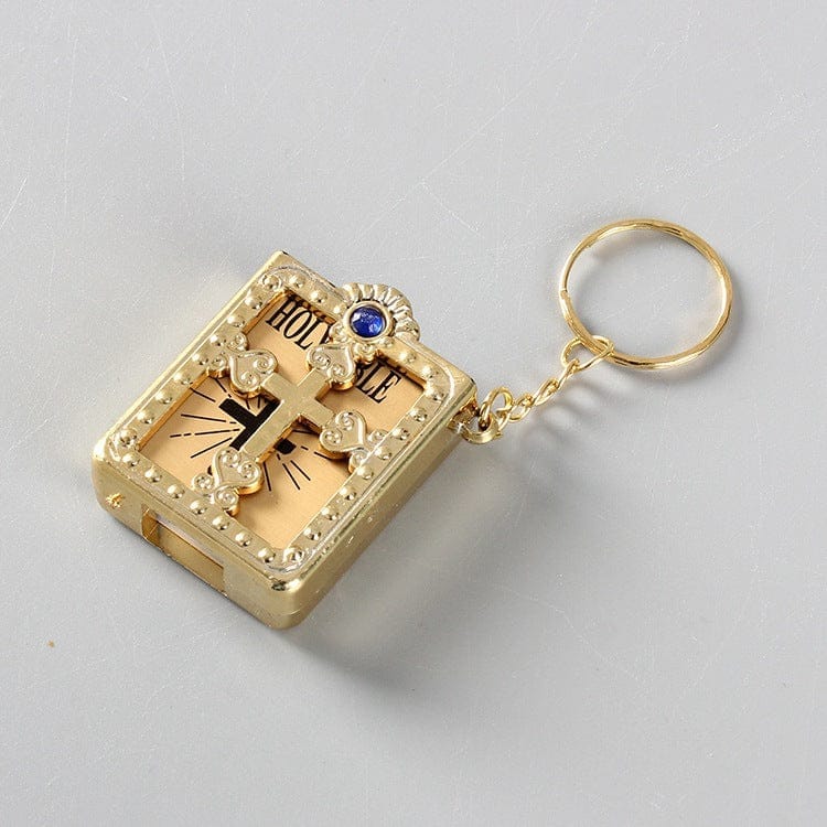 Mini HOLY Bible Keychain Religious Gift Souvenirs Keyring BENNYS 