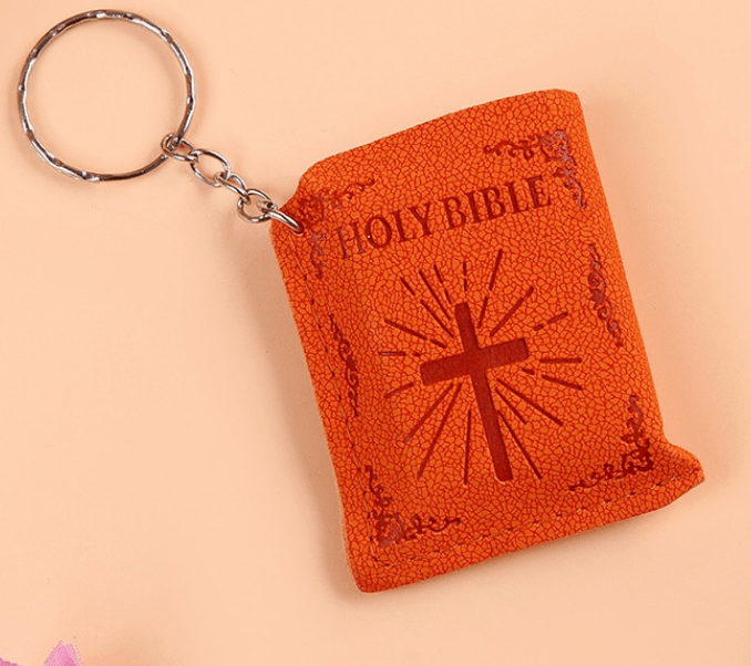 Mini HOLY Bible Keychain Religious Gift Souvenirs Keyring BENNYS 