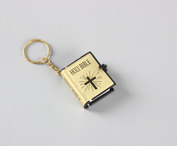 Mini HOLY Bible Keychain Religious Gift Souvenirs Keyring BENNYS 