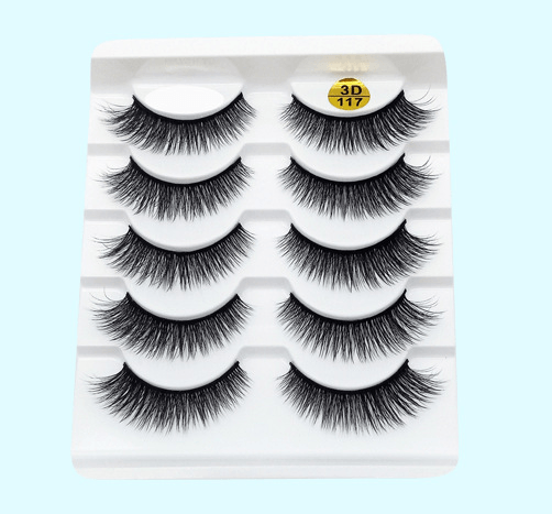 Mink False Eyelashes 3D False Eyelashes Five Pairs Of Soft Cotton Stalk Eyelashes BENNYS 