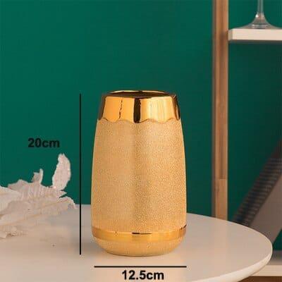 Modern Style golden Ceramic Tabletop Flower vase BENNYS 