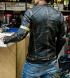 Motorcycle leather jacket for men BENNYS 