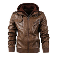 Motorcycle leather men's jackets stand collar men BENNYS 