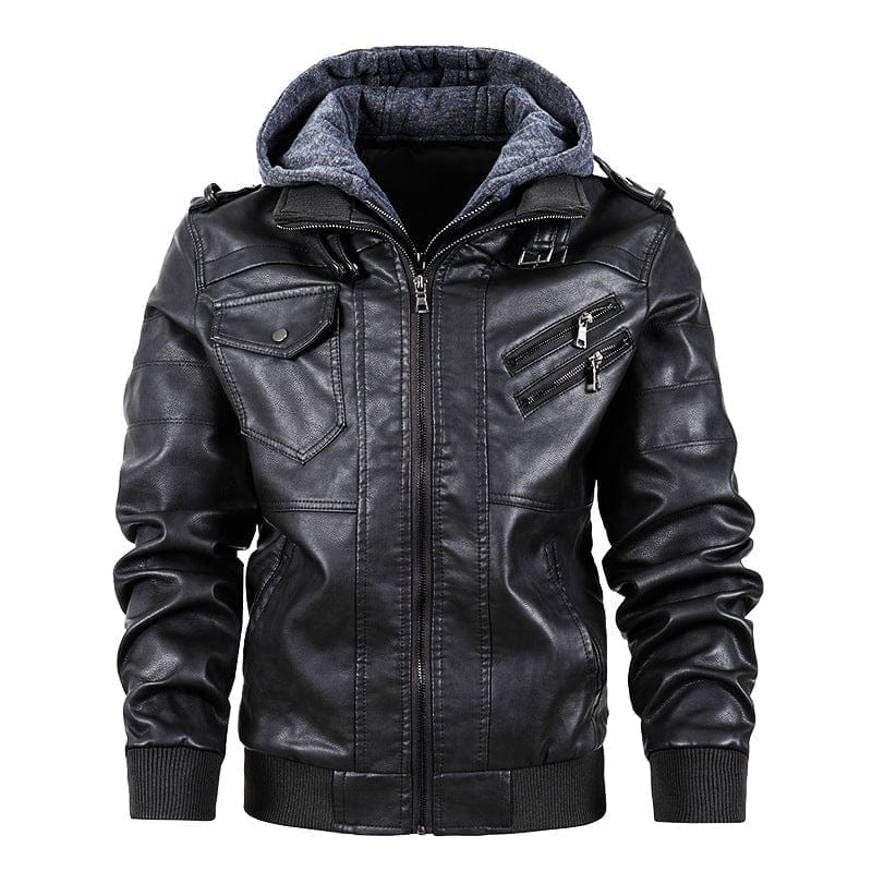 Motorcycle leather men's jackets stand collar men BENNYS 