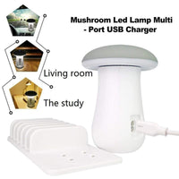 Mushroom Lamp LED Lamp Holder USB Charger BENNYS 