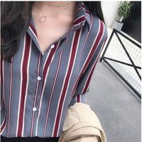 NEW  fashion striped blouse shirt 3XL casual women tops BENNYS 