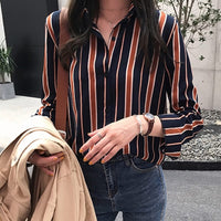 NEW  fashion striped blouse shirt 3XL casual women tops BENNYS 