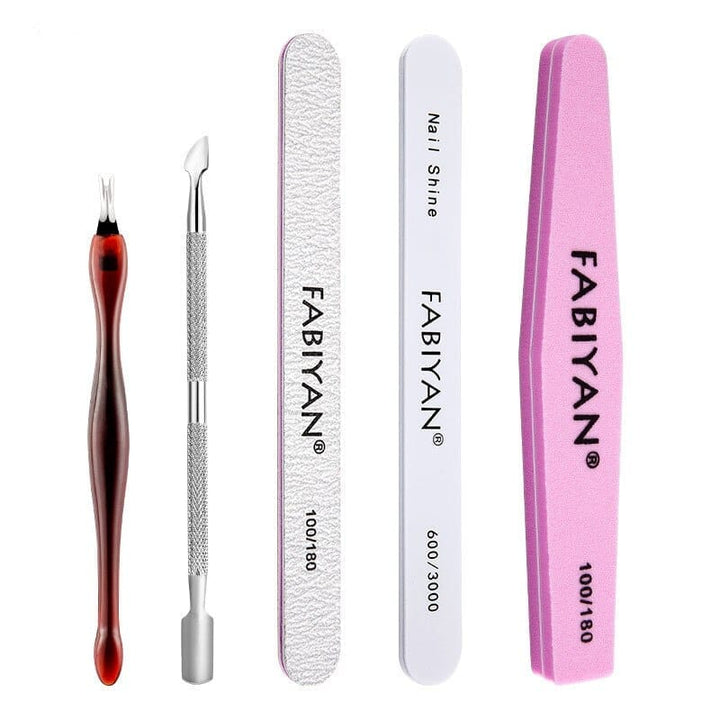 Nail Art Tool Set Polishing Strip Nail File Stainless Steel Manicure  Tools Set BENNYS 