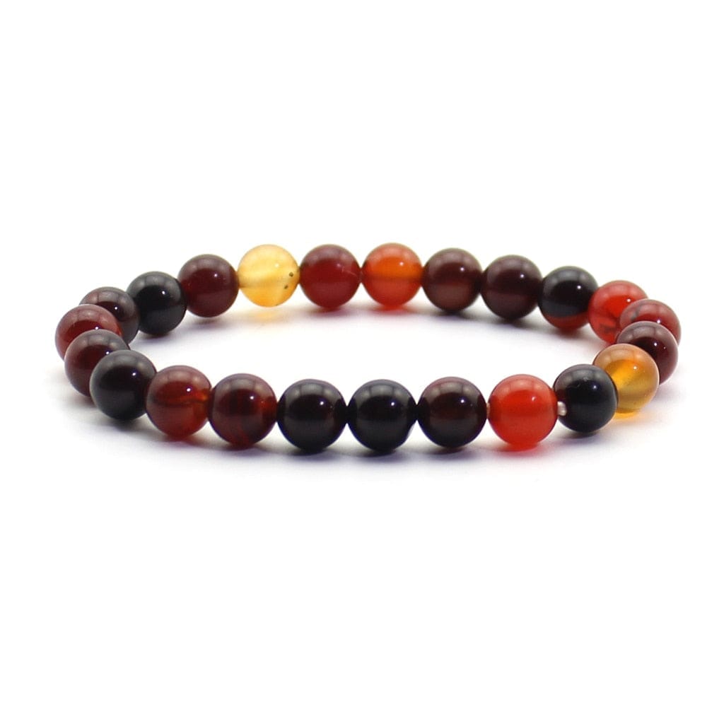 Natural Bead Bracelet 8mm Natural Stone Lava Rock Tiger Eye Charm Bracelet BENNYS 