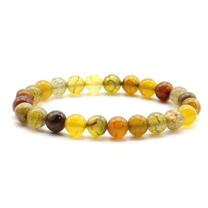 Natural Bead Bracelet 8mm Natural Stone Lava Rock Tiger Eye Charm Bracelet BENNYS 