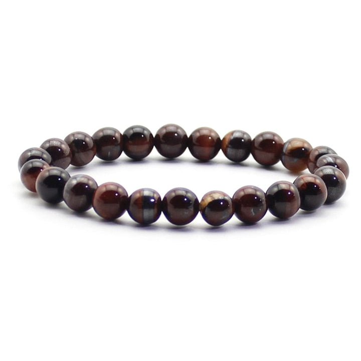 Natural Bead Bracelet 8mm Natural Stone Lava Rock Tiger Eye Charm Bracelet BENNYS 