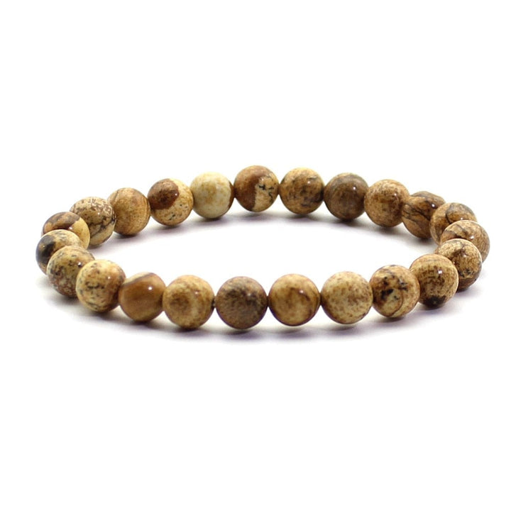 Natural Bead Bracelet 8mm Natural Stone Lava Rock Tiger Eye Charm Bracelet BENNYS 