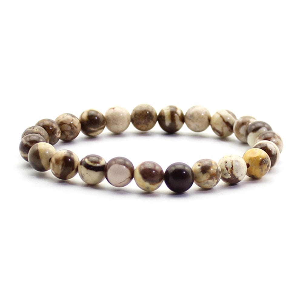 Natural Bead Bracelet 8mm Natural Stone Lava Rock Tiger Eye Charm Bracelet BENNYS 