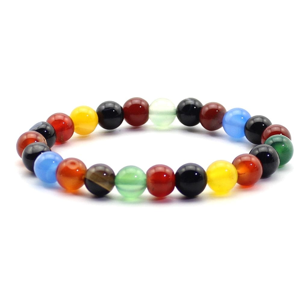 Natural Bead Bracelet 8mm Natural Stone Lava Rock Tiger Eye Charm Bracelet BENNYS 