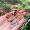 Natural Fluorite Crystal Clear Rings for Women BENNYS 