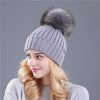Natural Mink Fur Winter Hat for Women Girl 's Hat Knitted Beanies BENNYS 