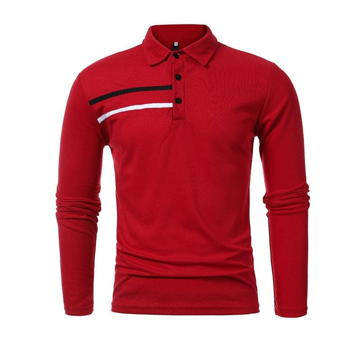 New Casual Ribbon Decorated Lapel Men's POLO Shirt BENNYS 