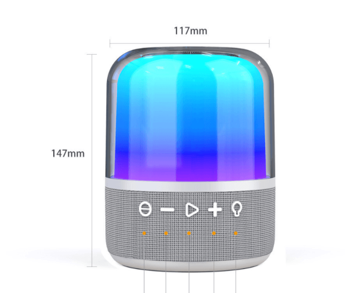 New Color Glass Bluetooth Speaker Sound Led Colorful Light Subwoofer Super Mini Bluetooth Speaker BENNYS 