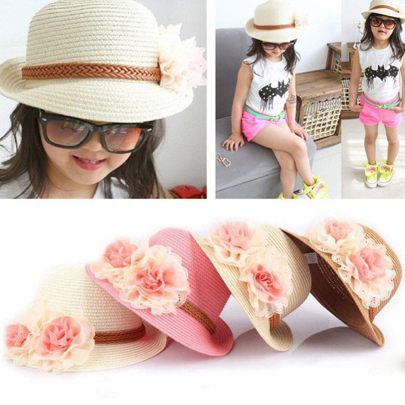 New Fashion Baby Girls Children Kids Summer Flower Sun Hat BENNYS 