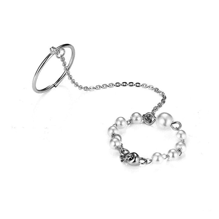 New Fashion Chain Ring Full Rhinestone Vintage Flower Rings For Women BENNYS 
