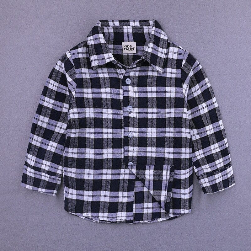 New Fashion Kids Clothes Baby Clothes Plaid shirt + Jeans 2 Pieces Set BENNYS 