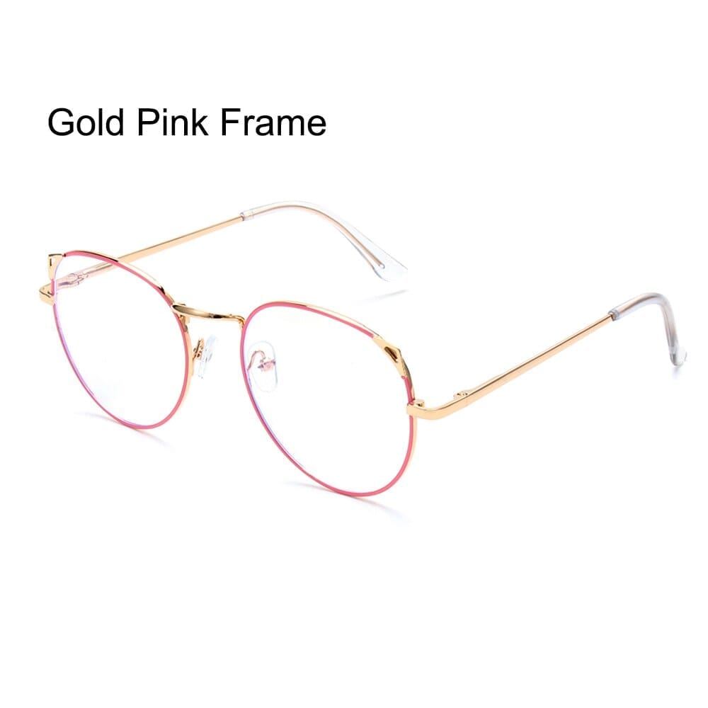 New Fashion Round Glasses for Women And Men Vintage Classic Metal Flat  Eyeglasses BENNYS 