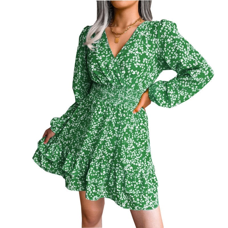 New Fashion Spring And Summer Floral Chiffon Ladies Dresses BENNYS 