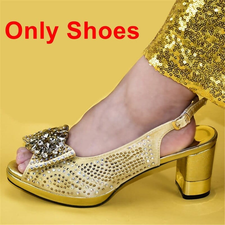 New Fashion Women Shoes and Bags To Match Set BENNYS 