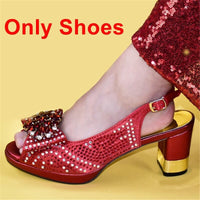 New Fashion Women Shoes and Bags To Match Set BENNYS 