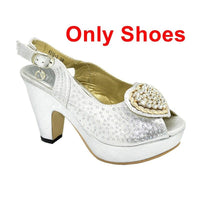 New Italian Shoe and Bag Set for Party In Women High Quality African Wedding Shoes BENNYS 