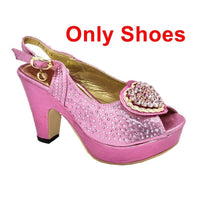 New Italian Shoe and Bag Set for Party In Women High Quality African Wedding Shoes BENNYS 