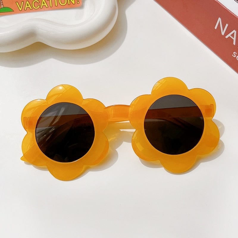 New Kids Sunglasses Children Round Flower Sunglasses For Girls And Boys BENNYS 