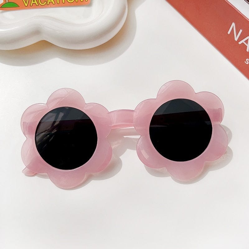 New Kids Sunglasses Children Round Flower Sunglasses For Girls And Boys BENNYS 