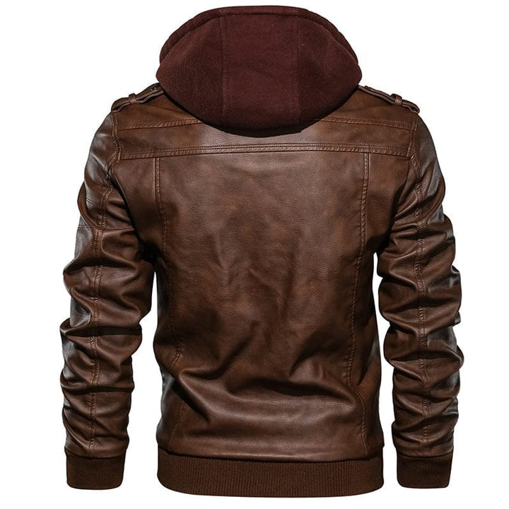 New Men Leather Jackets Autumn Casual Motorcycle PU Jacket BENNYS 