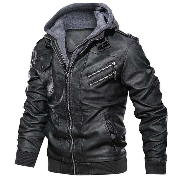 New Men Leather Jackets Autumn Casual Motorcycle PU Jacket BENNYS 