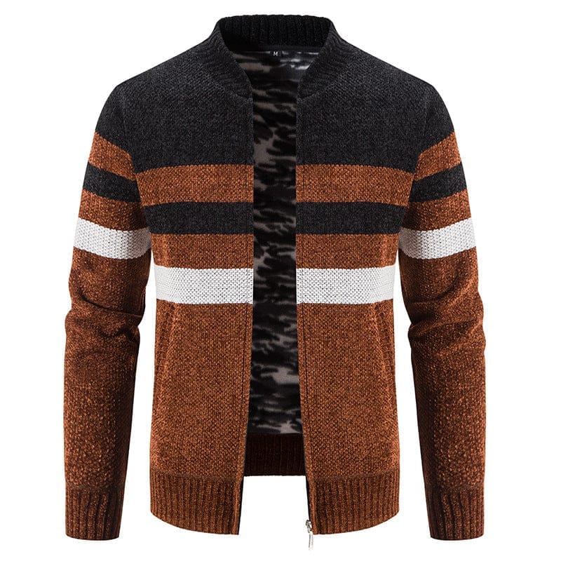 New Men's Casual Color Matching Sweater Coat Is Fashionable BENNYS 