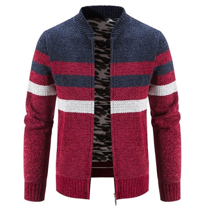 New Men's Casual Color Matching Sweater Coat Is Fashionable BENNYS 