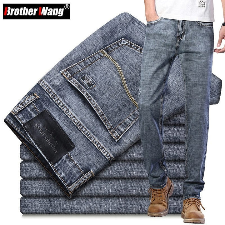 New Men's Jeans Classic Style Business Casual Pants BENNYS 