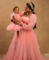 New Mother And Kids Tulle Dresses Long Sleeves A Line Extra Puffy Tulle Dress BENNYS 