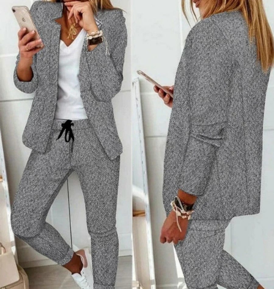 New Plaid Casual Women's Straight Trousers Suit BENNYS 