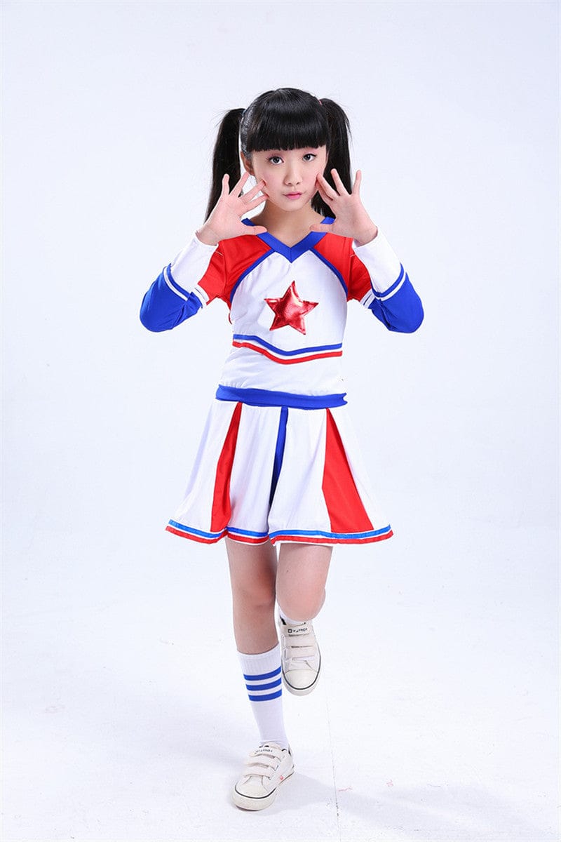 New Star Children's Day Children Cheerleading Aerobics Gymnastics Performance Clothing Cheerleading Clothing Football Baby Performance Clothing BENNYS 