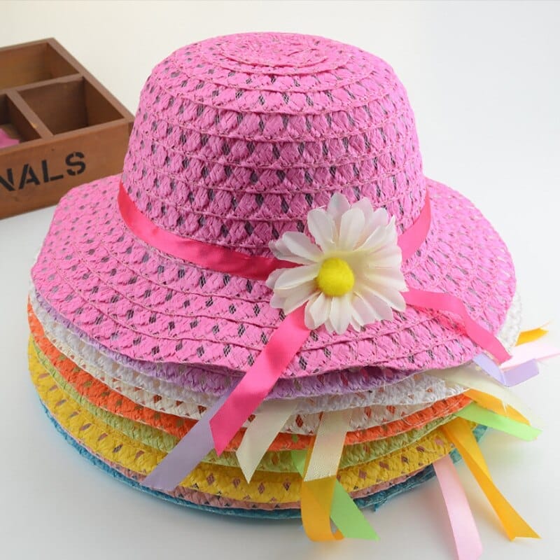 New Summer Children Beach Hats Set Wide Brim Straw Hat BENNYS 