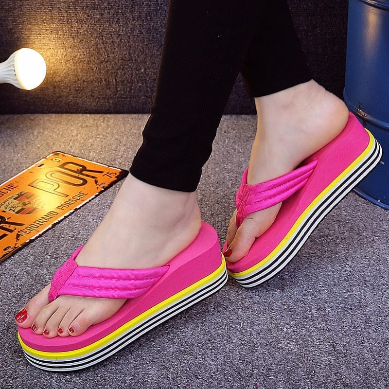 New Summer Women's Flip flops Candy Color Outdoor Slippers BENNYS 