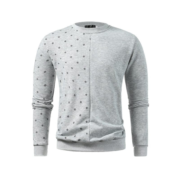 New Trend Printed Large Round Neck Men's Casual Pullover Sweater BENNYS 